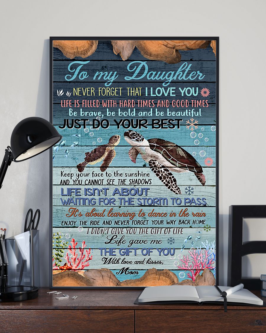 To My Daughter From Mom Canvas