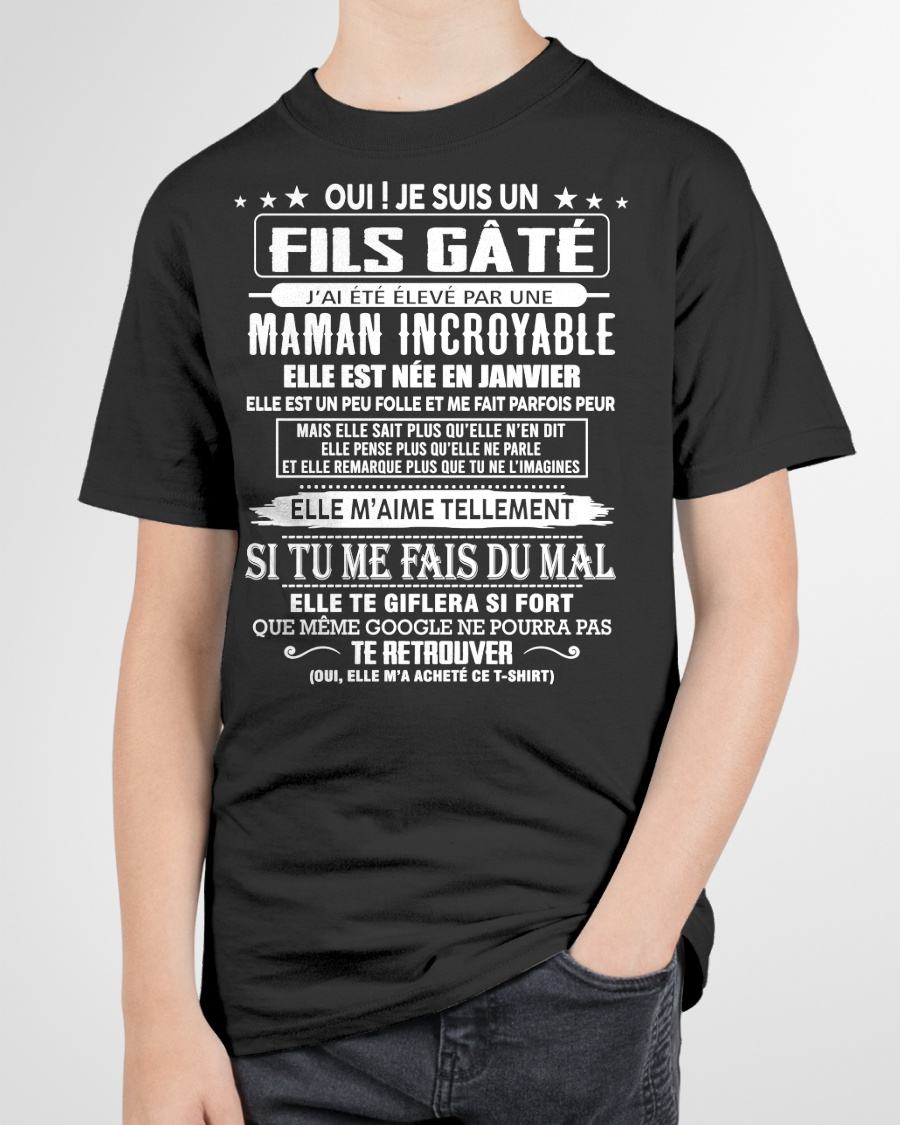 JANVIER - FILS GÂTÉ – CADEAU DE MAMAN - fr01 / ccdi01 (SKU26T-0172-01)