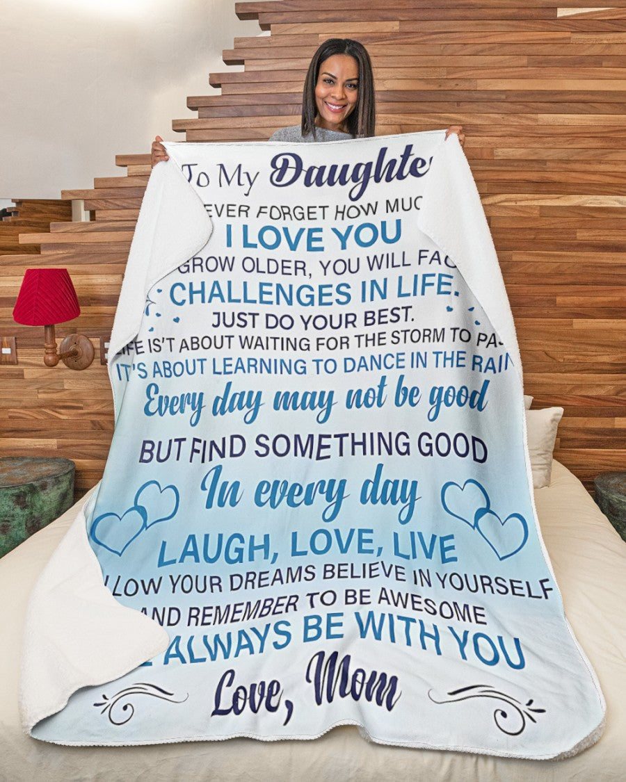 Special Gift For Your Daughter Blanket - From Mom (SKUB07-30)