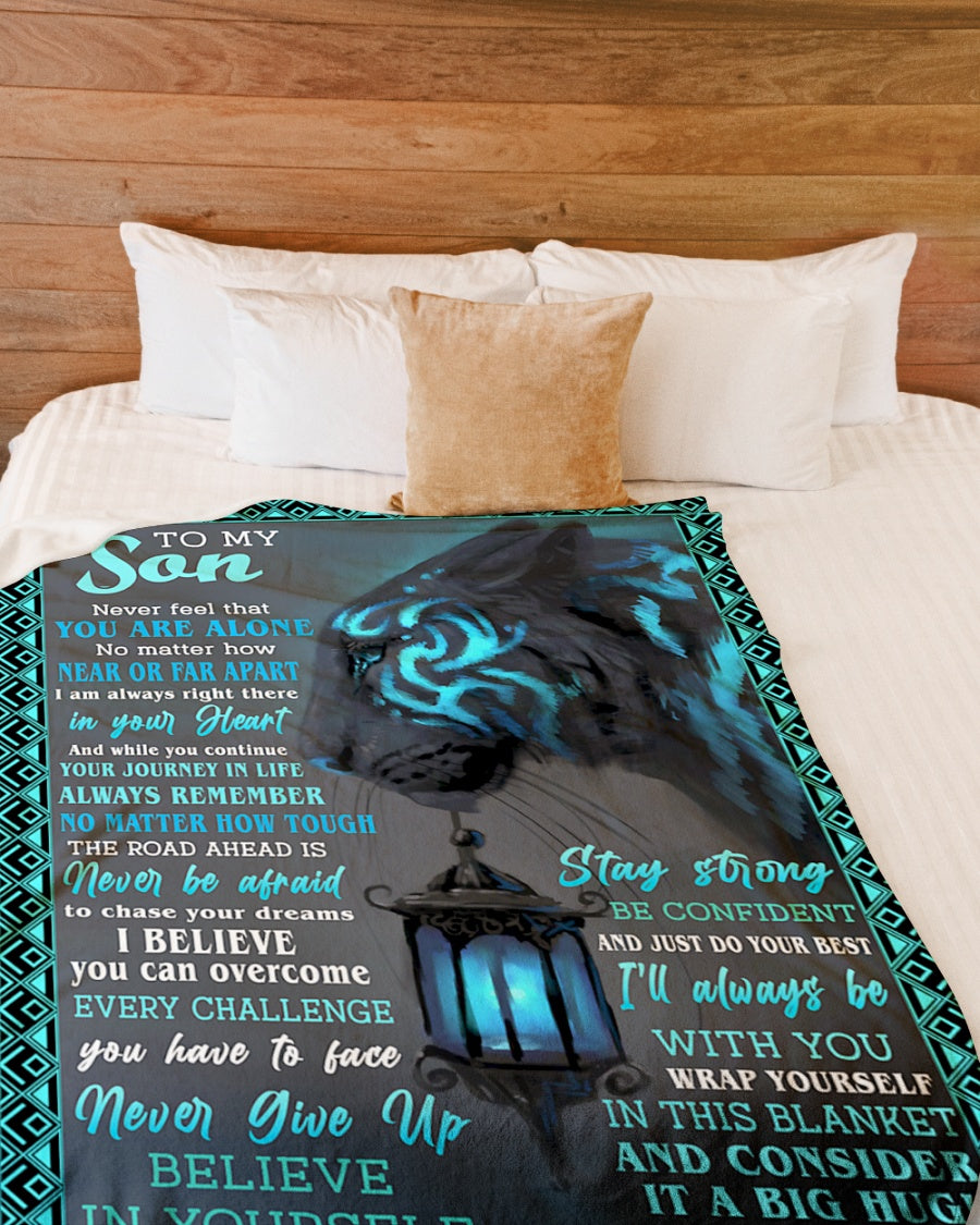 To my son - Gift for son Fleece Blanket - from mom (SKUB07-80)