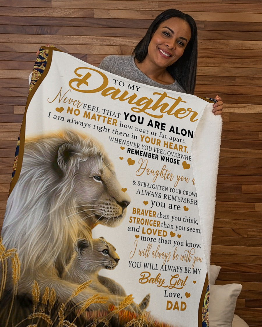 Love Your Dad Blanket - Gift For Daughter From Dad (SKUB06-118)