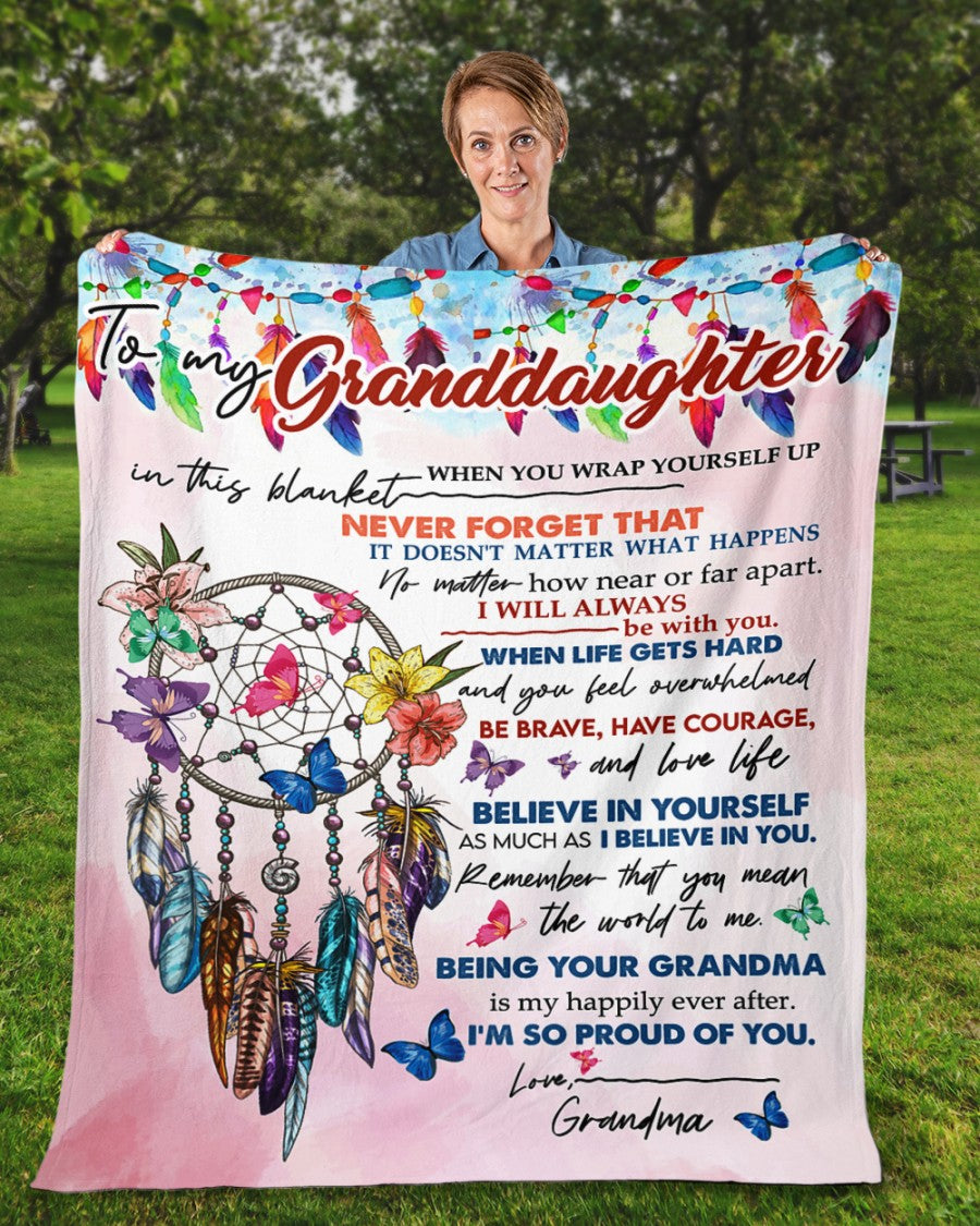 Special gift for your granddaughter - from grandma Blanket (SKUB10-86)