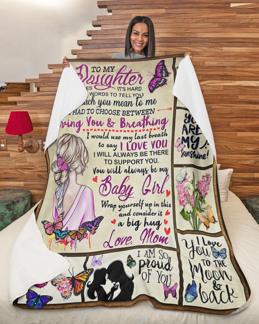 Special Gift For Your Daughter Blanket - From Mom