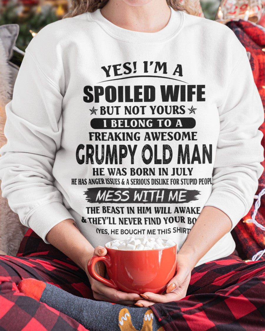 Grumpy Old Man July – Perfect gift for your wife From Husband – CCDI07 (SKU08-63-07)