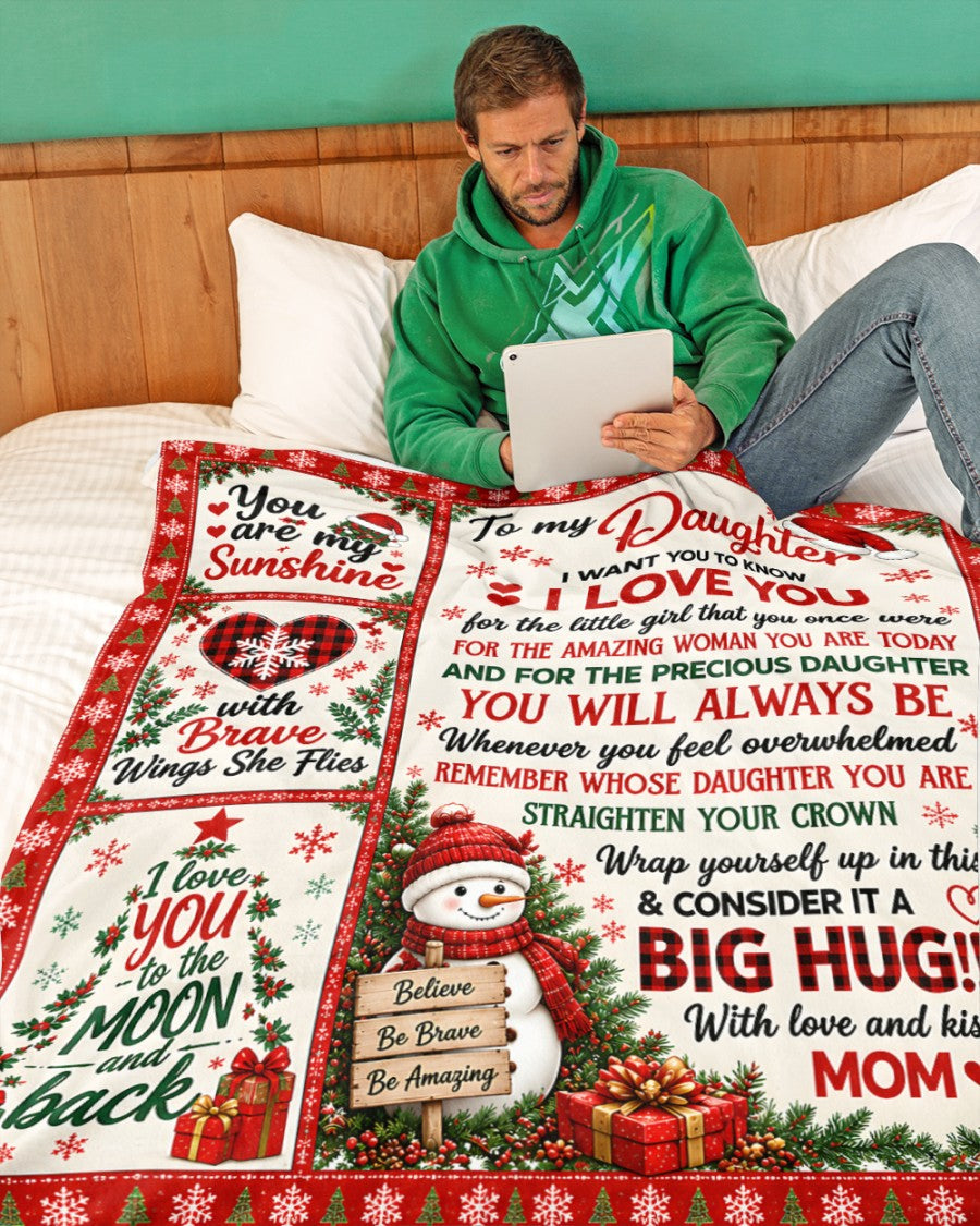 Special Gift For Your Daughter Blanket - From Mom (SKU2609-374)