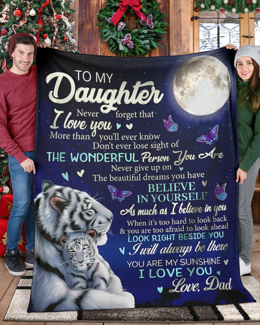 Special Gift For Your Daughter Blanket - From Dad (SKUB06-77)