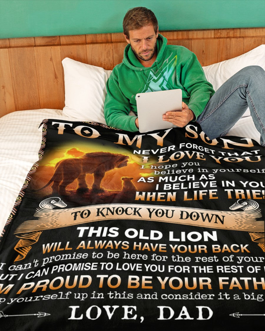 Special Gift For Your Son Blanket - From Dad (SKUB06-54)