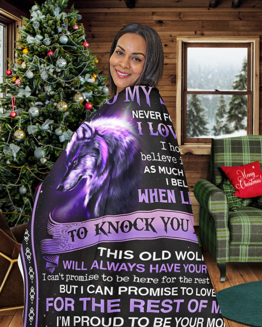 Special Gift For Your Son Blanket - From Mom (SKU2604-98)
