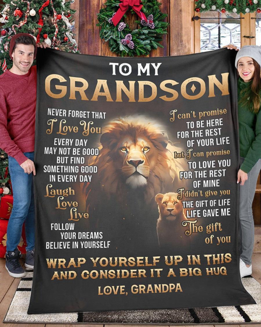 Special Gift For Your Grandson Blanket - From Grandpa (SKU2605-214)