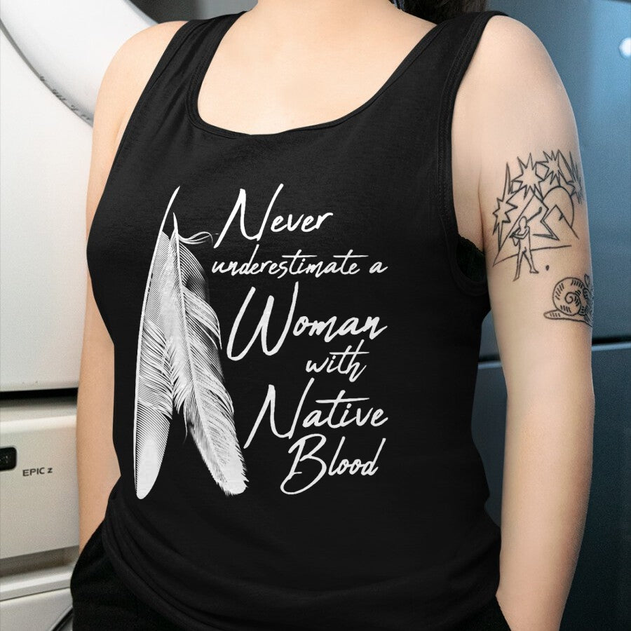 Native American T-Shirts, Vintage Native American Unisex T-Shirt/Hoodie/Sweatshirt HLT00 - Native American A Woman With Native Blood American Indian T-Shirt (1)