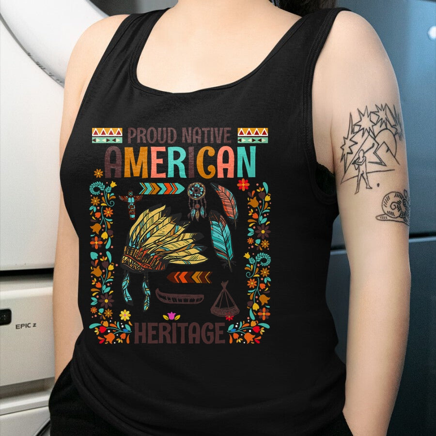 Native American T-Shirts, Vintage Native American Unisex T-Shirt/Hoodie/Sweatshirt HLT00 - Native American Heritage Idea For Women Native American T-Shirt