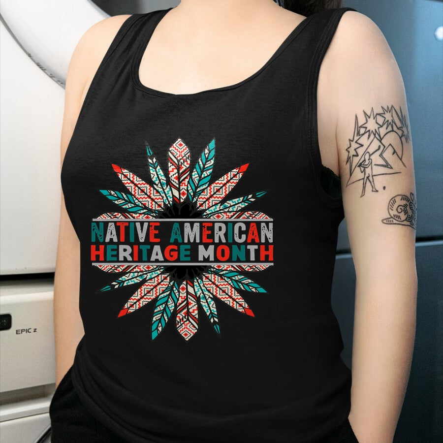 Native American T-Shirts, Vintage Native American Unisex T-Shirt/Hoodie/Sweatshirt HLT00 - Native American Heritage Month T-Shirt (1)