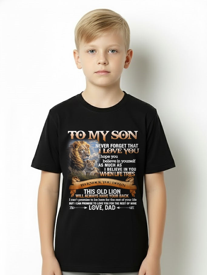 To My Son T-Shirt – Gift From Dad / Man - ccdi00 (SKU12-76)