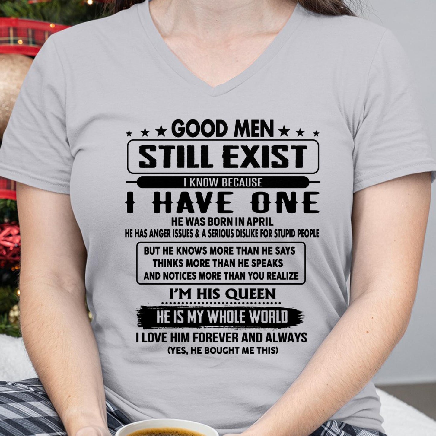 April - Good men Still Exist - gift for your girlfriend, wife from Husband - CCDI04 (SKU-GM-04)