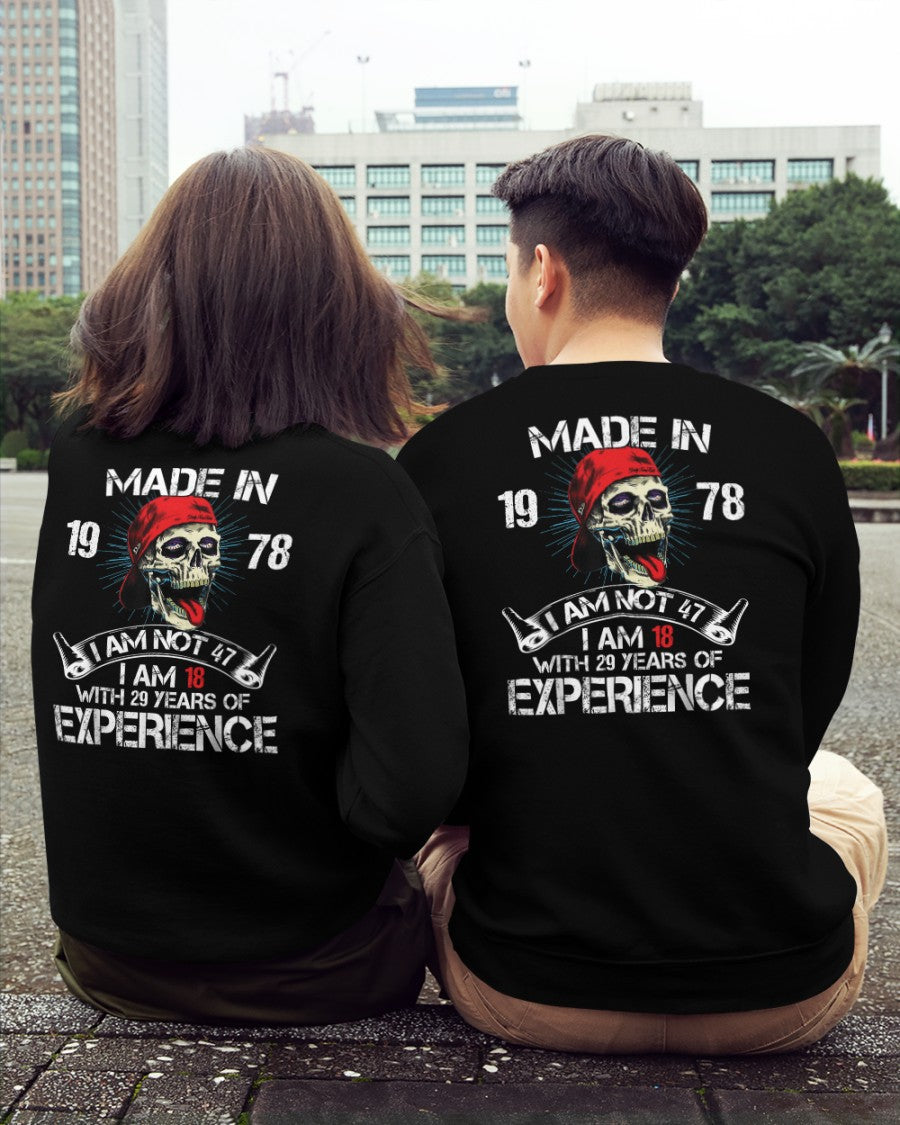 Years of experience 2025 - US1978 (SKU07-96-78)