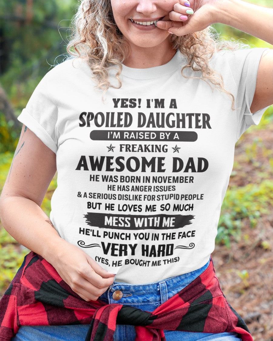 November- Awesome Dad - Perfect gift for your daughter - FROM MAN ccdi11 (SKU07-138-11)