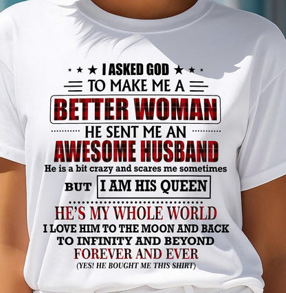 GOD SENT ME AN AWESOME HUSBAND - GIFT FROM HUSBAND - CCDI00 (SKU12-321-00)