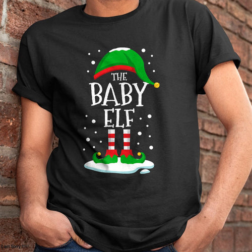 Christmas Shirts for Family, Funny christmas shirts, Christmas Unisex T-Shirt/Hoodie/Sweatshirt HLT00 - The Baby Elf Christmas Family Matching Xmas Group Funny T-Shirt