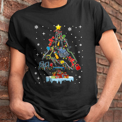 Christmas Shirts for Family, Funny christmas shirts, Christmas Unisex T-Shirt/Hoodie/Sweatshirt HLT00 - Physical Therapy Christmas PT Therapist Christmas Tree xmas T-Shirt
