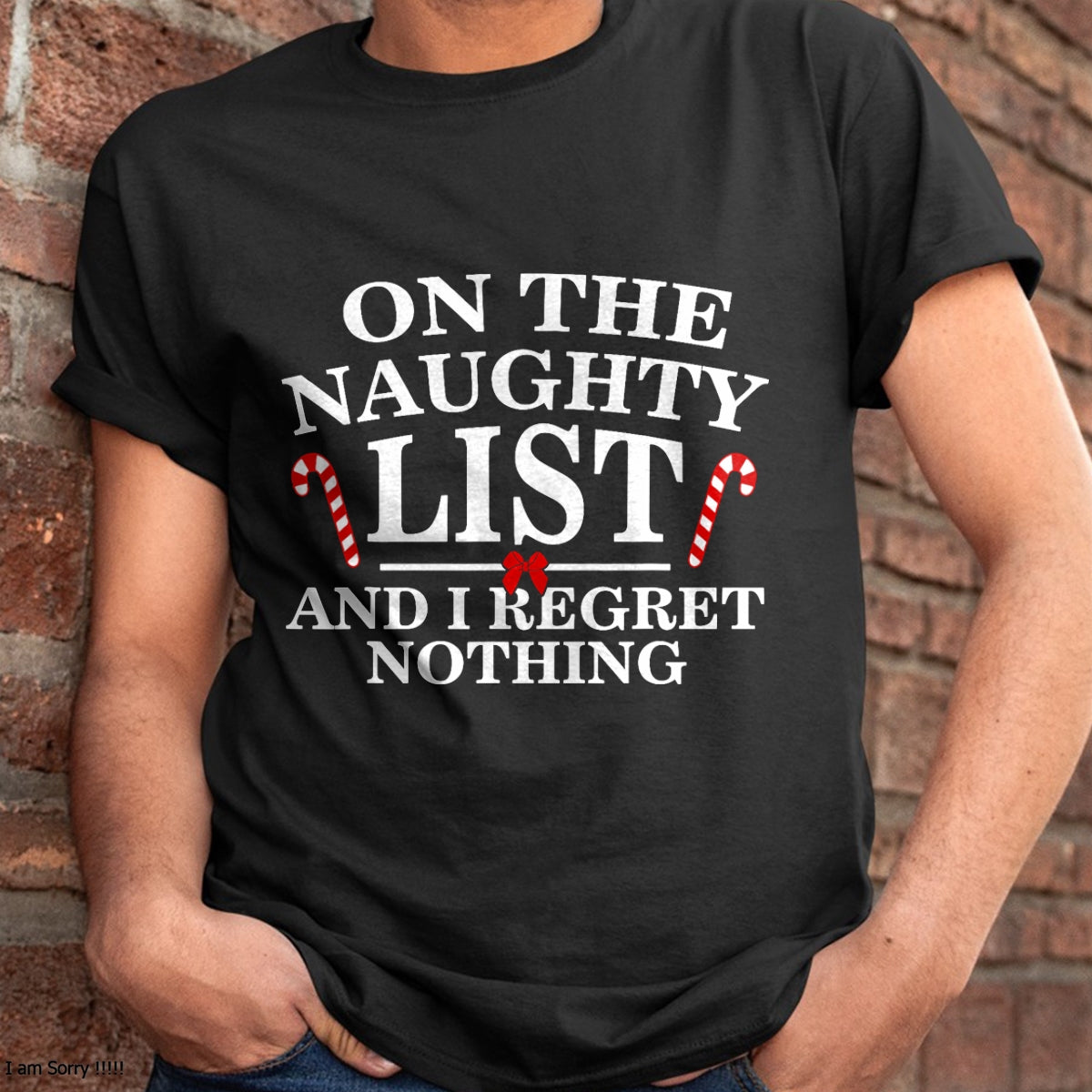 Christmas Shirts for Family, Funny christmas shirts, Christmas Unisex T-Shirt/Hoodie/Sweatshirt HLT00 - On The Naughty List And I Regret Nothing Funny Xmas Shirt T-Shirt