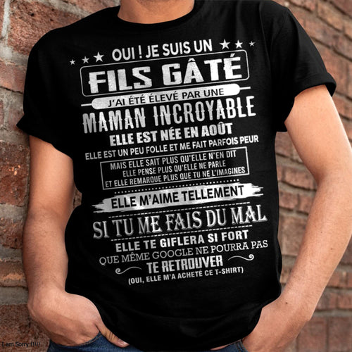 AOÛT - FILS GÂTÉ – CADEAU DE MAMAN - CCDI08 (SKU26T-0172-08)