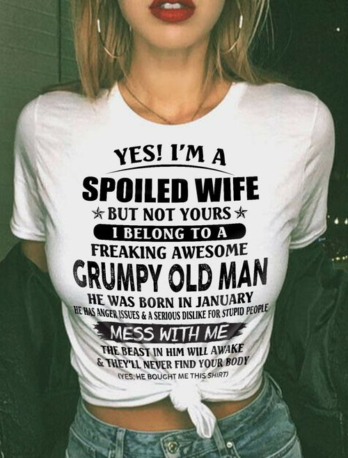 Grumpy Old Man January – Perfect gift for your wife From Husband – CCDI01 (SKU08-63-01)