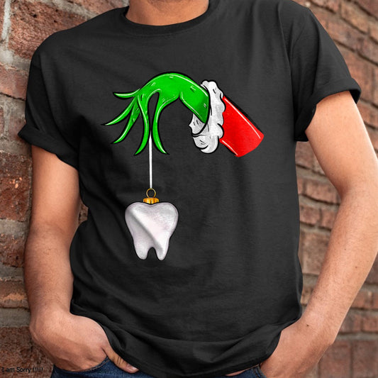 Christmas Shirts for Family, Funny christmas shirts, Christmas Unisex T-Shirt/Hoodie/Sweatshirt HLT00 - Christmas Tooth Dentist Dental Assistant Teeth Xmas Pajamas T-Shirt