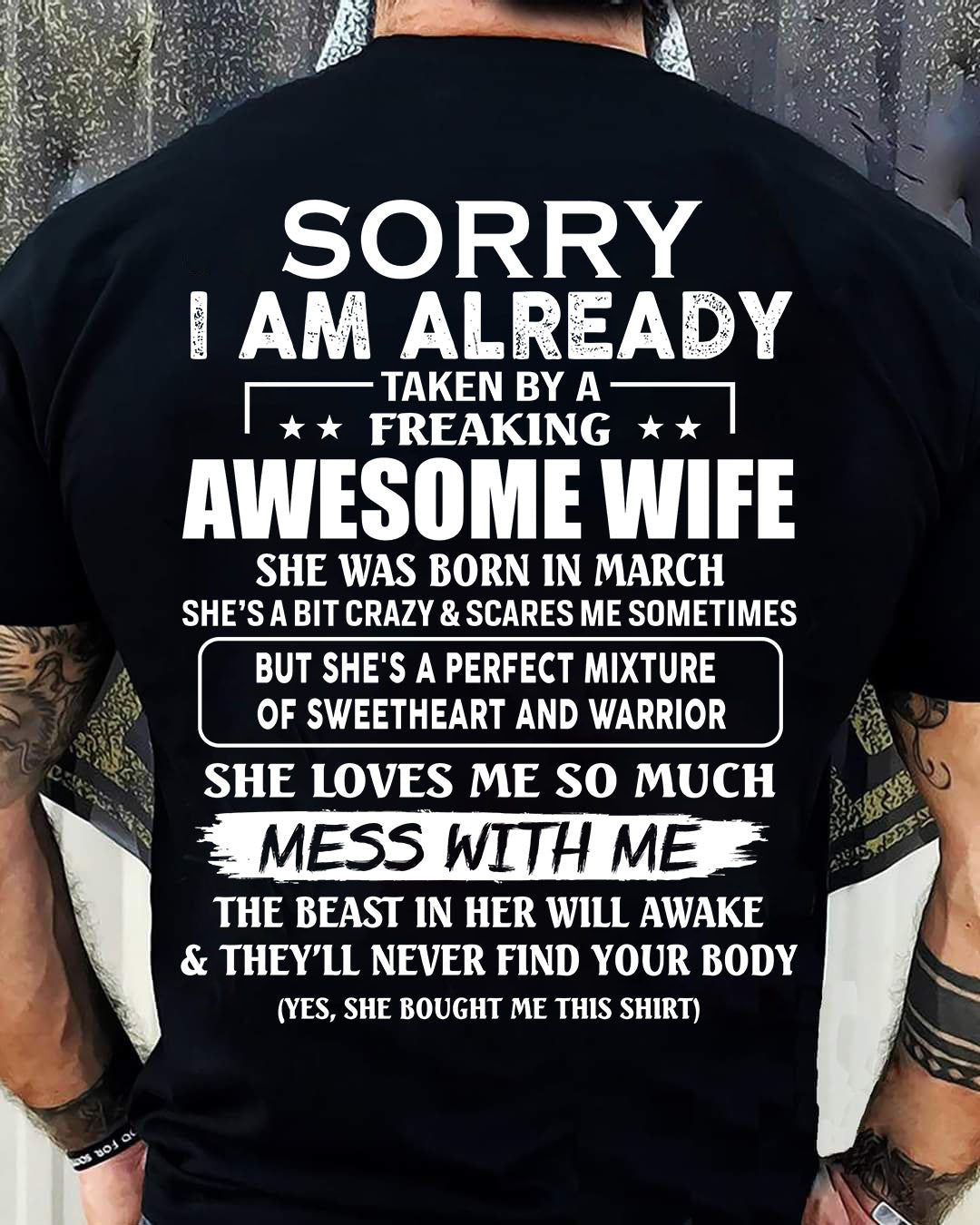 wife March - Perfect gift for your husband - ccdi03 (SKU68-86-03)