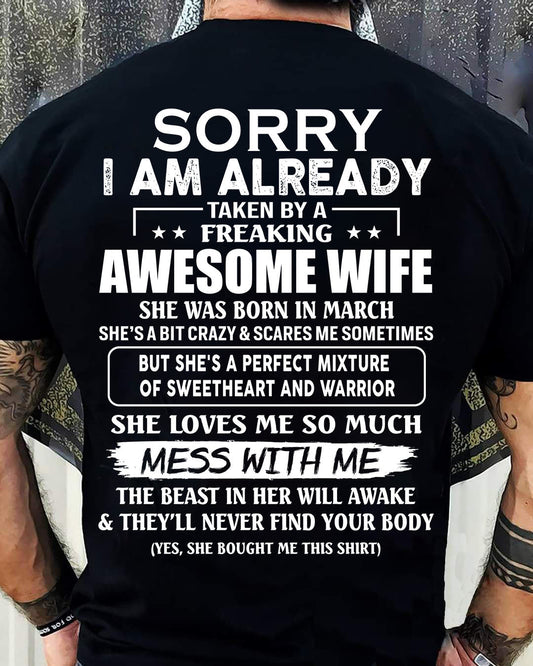 wife March - Perfect gift for your husband - ccdi03 (SKU68-86-03)