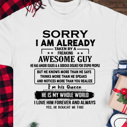 Awesome Guy - Perfect gift for your girlfriend or wife from husband - CCDI00 (SKUT08-11-00)