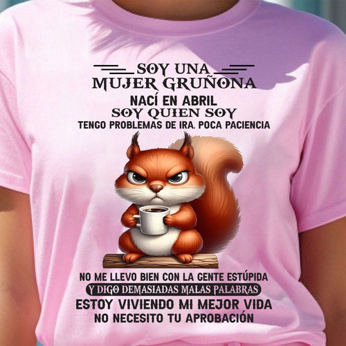 ABRIL - MUJER GRUÑONA - REGALO DE CUMPLEAÑOS PARA MUJERES - CCDI04sp (SKU09-36-04)