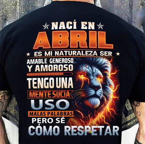 ABRIL - MENTE SUCIA PERO SÉ RESPETAR - REGALO DE CUMPLEAÑOS PARA HOMBRES - CCDI04sp (SKU10-68-04)