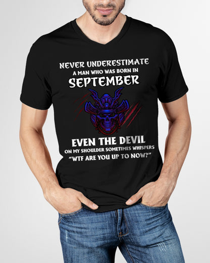 NEVER UNDERESTIMATE A MAN BORN IN SEPTEMBER ccdi09 male (SKU-S1-09)