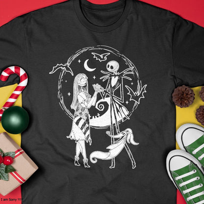 Christmas Shirts for Family, Funny christmas shirts, Christmas Unisex T-Shirt/Hoodie/Sweatshirt HLT00 - Nightmare Before Christmas - Jack Sally Zero T-Shirt