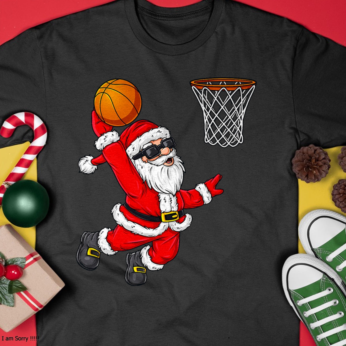 Christmas Shirts for Family, Funny christmas shirts, Christmas Unisex T-Shirt/Hoodie/Sweatshirt HLT00 - Christmas Santa Claus Dunking A Basketball Boys Kids Xmas T-Shirt