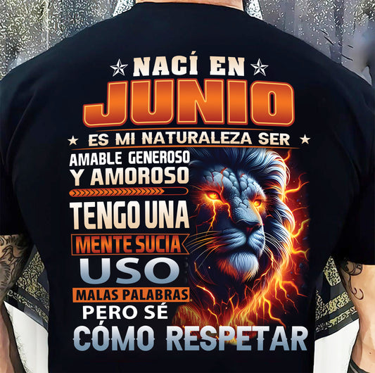 JUNIO - MENTE SUCIA PERO SÉ RESPETAR - REGALO DE CUMPLEAÑOS PARA HOMBRES - CCDI06sp (SKU10-68-06)