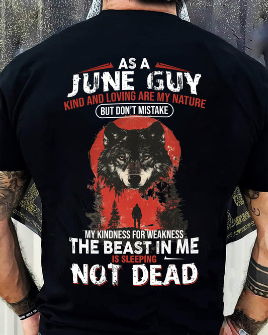 JUNE - KIND AND LOVING ARE MY NATURE - BIRTHDAY T-SHIRT FOR MEN - MALE / CCDI06 (SKU26T-01-17-06)