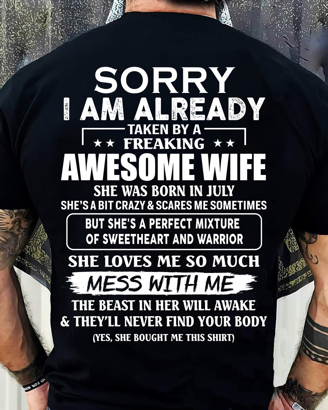 Wife July - Perfect gift for your husband - ccdi07 (SKU68-86-07)