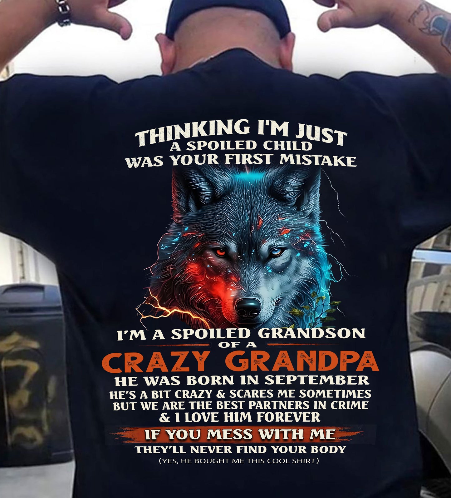 SEPTEMBER - SPOILED GRANDSON - GIFT FROM GRANDPA - CCDI09 (SKU26T-01-43-09)