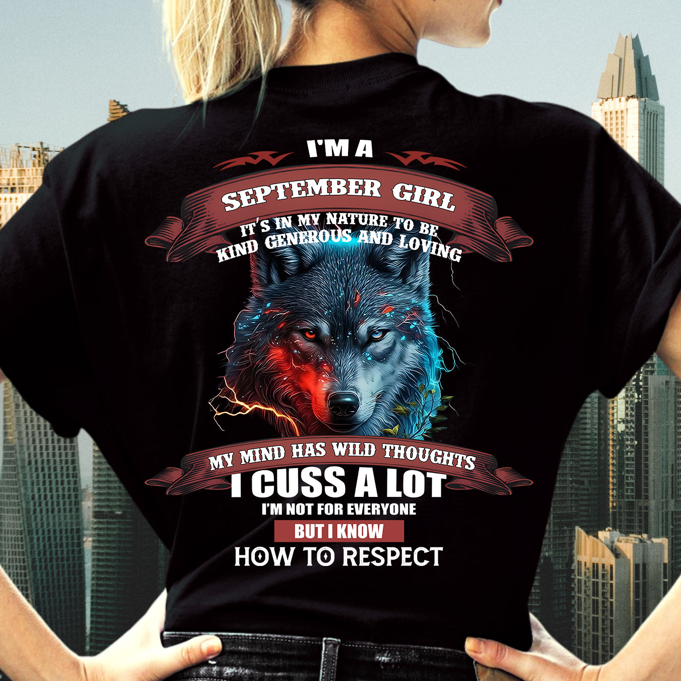 SEPTEMBER - KIND, GENEROUS AND LOVING GIRL - BIRRTHDAY T-SHIRT FOR WOMAN - FMA / CCDI09 (SKU12-300-09)