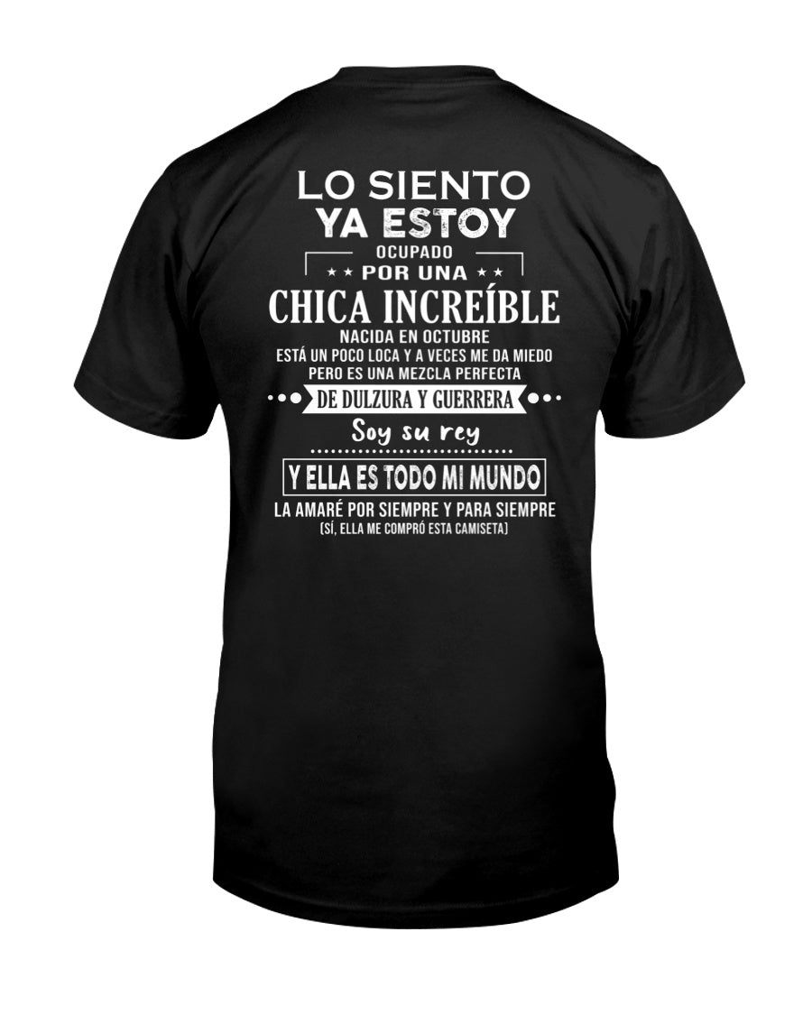 Lo siento chicas, ya estoy pillado - Mi novia está un poco loca y es adorable - Regalo especial para tu novio o esposo - (SKU04-156-10) - CCDI10