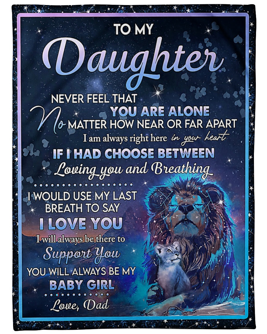 Special Gift For Your Daughter Blanket - From Dad (SKUB09-90)