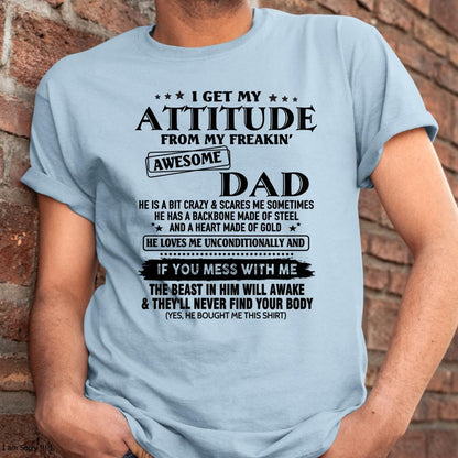 Attitude - Awesome Dad - Perfect gift for your son - ccdi00 FROM MAN (SKU-TDADC-00)
