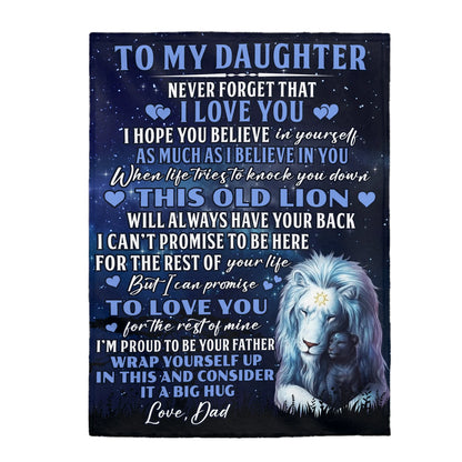 Special Gift For Your Daughter Blanket - From Dad
