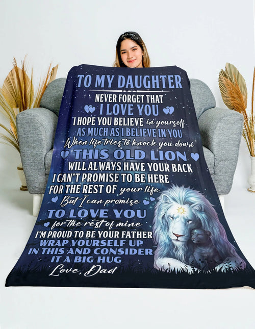 Special Gift For Your Daughter Blanket - From Dad (SKUB12-02)