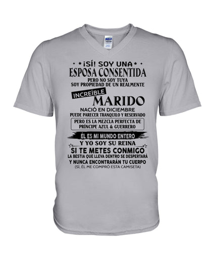 Diciembre - Esposo nacido en diciembre - Regalo especial para Esposa - T12 (Sku.TbnA3)