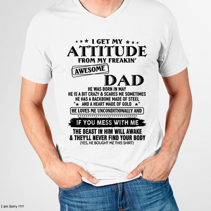 May - Attitude - Awesome Dad - Perfect gift for your son - ccdi05 FROM MAN (SKU-TDADC-05)