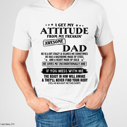 Attitude - Awesome Dad - Perfect gift for your son - ccdi00 FROM MAN (SKU-TDADC-00)
