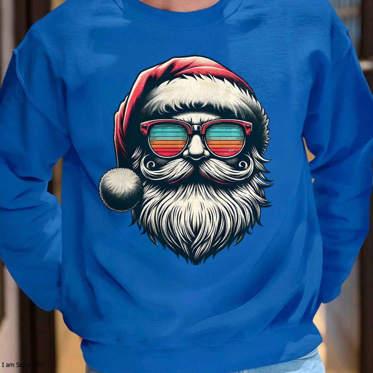 Christmas Shirts for Family, Funny christmas shirts, Christmas Unisex T-Shirt/Hoodie/Sweatshirt HLT00 - Santa Face Retro Sunglasses Christmas Xmas Men Women Kids T-Shirt
