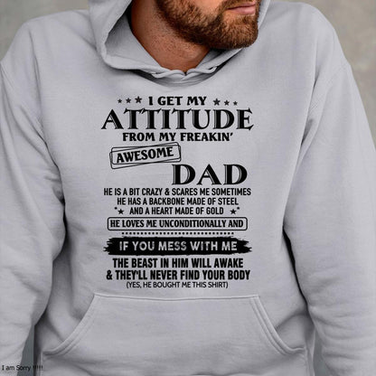 Attitude - Awesome Dad - Perfect gift for your son - ccdi00 FROM MAN (SKU-TDADC-00)